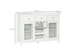 Buffet Contemporain ARKLOW Blanc -Mobilia Boutique buffet 21023929