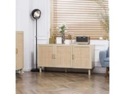 Buffet Style Bohème BRICE En Rotin Clair 10 Buffet Style Bohème BRICE En Rotin Clair -Mobilia Boutique buffet 21023961