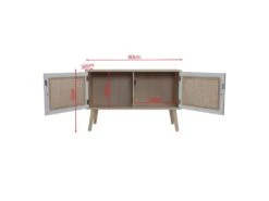 Meuble De Salon Buffet En Bois 2 Portes Blanc Marron Style Scandinave 9 Meuble De Salon Buffet En Bois 2 Portes Blanc Marron Style Scandinave -Mobilia Boutique buffet 21224787