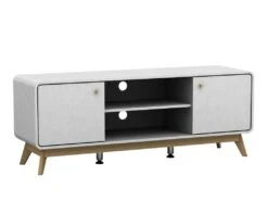 Lowboard Avec 2 Portes En Panneau De Particules Blanc -Mobilia Boutique buffet 21722539