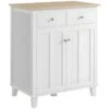 Buffet 2 Portes SONIA Coloris Bois Et Blanc -Mobilia Boutique buffet 21987443