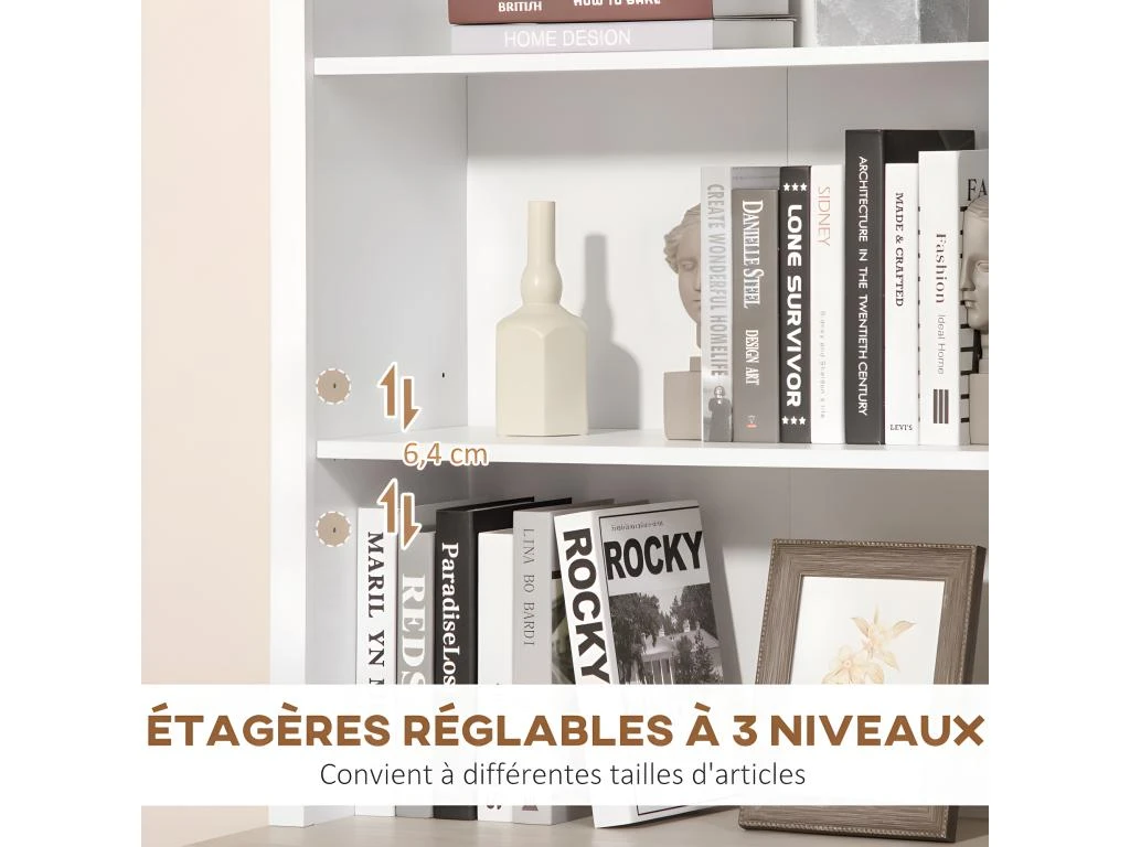 Buffet Haut SLIGO Blanc 7 Buffet Haut SLIGO Blanc – Image 5