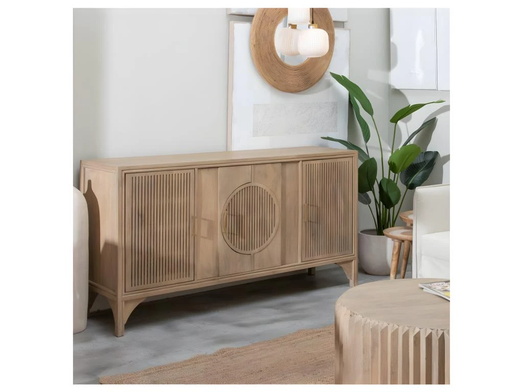 Buffet 4 Portes Bois De Manguier - GOBE 3 Buffet 4 Portes Bois De Manguier - GOBE