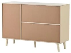 Buffet Avec 2 Portes Et 3 Tiroirs - Rotin - Crème -Mobilia Boutique buffet 22040937