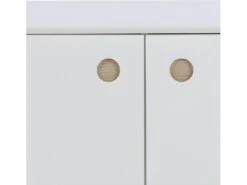 Buffet Carl 2 Portes, 3 Tiroirs Blancs, Chêne. -Mobilia Boutique buffet 22047389