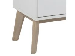 Buffet Carl 2 Portes, 3 Tiroirs Blancs, Chêne. -Mobilia Boutique buffet 22047391