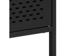 Newcastle Buffet L125 Avec 3 Portes Grillagées En Métal Noir. -Mobilia Boutique buffet 22047557