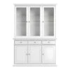 Venedig Vitrine 3 Portes, Largeur 143 Cm, Hauteur 204 Cm, Blanc. -Mobilia Boutique buffet 22087095