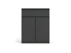 Nada Buffet 2 Portes Et 1 Tiroir, Noir Mat. -Mobilia Boutique buffet 22087101