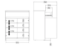 Nada Buffet 2 Portes Et 1 Tiroir, Noir Mat. -Mobilia Boutique buffet 22087109