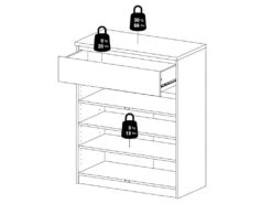 Nada Buffet 2 Portes Et 1 Tiroir, Noir Mat. -Mobilia Boutique buffet 22087111