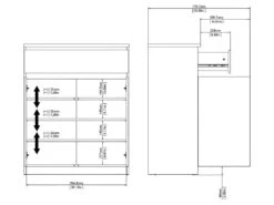 Nada Buffet 2 Portes Et 1 Tiroir, Blanc Brillant. -Mobilia Boutique buffet 22087199