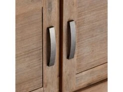 Alana Vitrine Avec 4 Portes Et 2 Tiroirs, En Bois D'acacia Teinté Brun. -Mobilia Boutique buffet 22149725