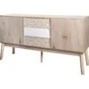 SOFIA Buffet 2 Portes 3 Tiroirs - Bois Avec Motif - L 150 X P 40 X H 80 Cm -Mobilia Boutique buffet 22415717