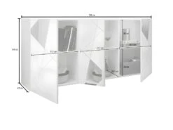 Buffet 3 Portes Finition Chêne - METRIA -Mobilia Boutique buffet 22677145