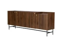 Buffet- Bois Et Métal - 4 Portes 3 Tiroirs - LODGE - L 195 X P 39,5 X H 75 Cm -Mobilia Boutique buffet 22799429