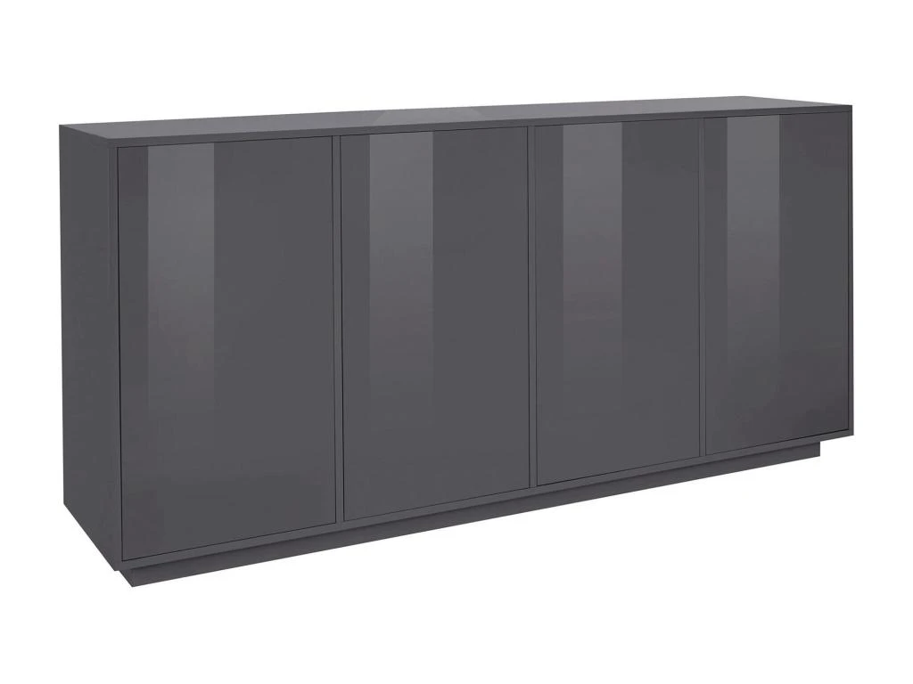 Placard Dnande, Buffet De Cuisine à 4 Portes, Buffet De Salon, 100% Made In Italy, Cm 180x41h86, Anthracite Brillant 3 Placard Dnande, Buffet De Cuisine à 4 Portes, Buffet De Salon, 100% Made In Italy, Cm 180x41h86, Anthracite Brillant