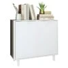 Buffet Armoirette 2 Portes 4 Niches Blanc L 90 Cm -Mobilia Boutique buffet 22970255