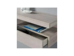 Meuble D'entrée 1 Porte 1 Tiroir Chêne Clair - GINO -Mobilia Boutique buffet 22993347