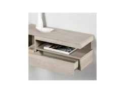 Meuble D'entrée 1 Porte 1 Tiroir Chêne Clair - GINO -Mobilia Boutique buffet 22993351