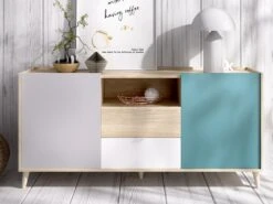 Buffet BICA - 2 Portes & 2 Tiroirs - Multicolores -Mobilia Boutique buffet 382173