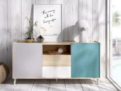 Buffet BICA - 2 Portes & 2 Tiroirs - Multicolores -Mobilia Boutique buffet 382179