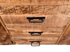 Buffet HARLEM - 3 Portes Et 3 Tiroirs - Bois De Manguier & Métal -Mobilia Boutique buffet 392813