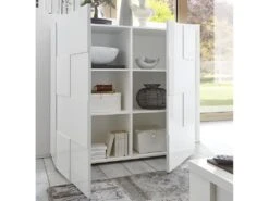 Buffet Haut CALISTO - 2 Portes - Blanc Laqué -Mobilia Boutique buffet 422263