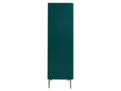 Buffet Haut - 2 Portes - MDF Et Métal - Coloris : Vert Et Doré - LIKANA -Mobilia Boutique buffet 4372037