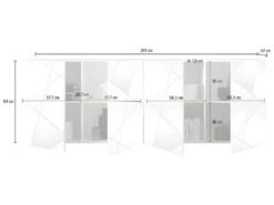 Buffet CANTIANO - 4 Portes - Blanc Laqué -Mobilia Boutique buffet 438363