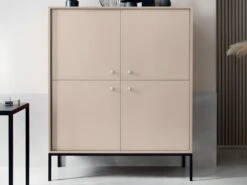 Buffet Haut - 4 Portes - Beige - BOGDAN -Mobilia Boutique buffet 4444907