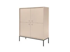 Buffet Haut - 4 Portes - Beige - BOGDAN -Mobilia Boutique buffet 4444911