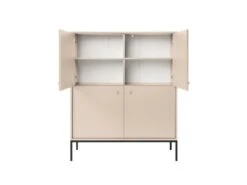 Buffet Haut - 4 Portes - Beige - BOGDAN -Mobilia Boutique buffet 4444913