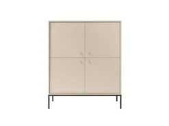 Buffet Haut - 4 Portes - Beige - BOGDAN -Mobilia Boutique buffet 4444917
