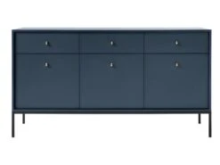 Buffet - 3 Tiroirs Et 3 Portes - Bleu - BOGDAN -Mobilia Boutique buffet 493695