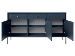 Buffet - 3 Tiroirs Et 3 Portes - Bleu - BOGDAN -Mobilia Boutique buffet 493699