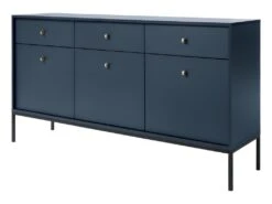 Buffet - 3 Tiroirs Et 3 Portes - Bleu - BOGDAN -Mobilia Boutique buffet 493701