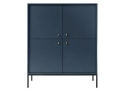 Buffet Haut - 4 Portes - Bleu - BOGDAN 11 Buffet Haut - 4 Portes - Bleu - BOGDAN -Mobilia Boutique buffet 493767
