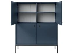 Buffet Haut - 4 Portes - Bleu - BOGDAN 13 Buffet Haut - 4 Portes - Bleu - BOGDAN -Mobilia Boutique buffet 493771