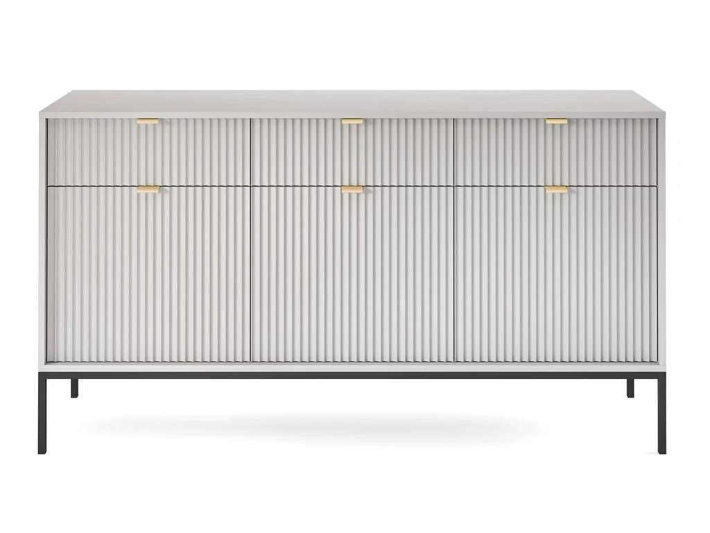 Buffet Avec 3 Portes Et 3 Tiroirs - Gris - LIOUBA De Pascal MORABITO 5 Buffet Avec 3 Portes Et 3 Tiroirs - Gris - LIOUBA De Pascal MORABITO – Image 3