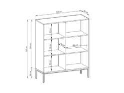 Buffet Haut Avec 2 Portes - Noir - LIOUBA De Pascal MORABITO -Mobilia Boutique buffet 578835