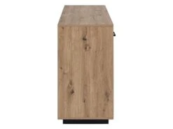 Buffet 3 Portes Et 3 Tiroirs En MDF - Naturel Et Noir - NALAMANE -Mobilia Boutique buffet 714809
