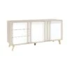 Buffet Moyen Modèle MALMO Blanc. Meuble Design Type SCANDINAVE. Effet Ultra Tendance Pour Votre Salon. -Mobilia Boutique buffet 8932381