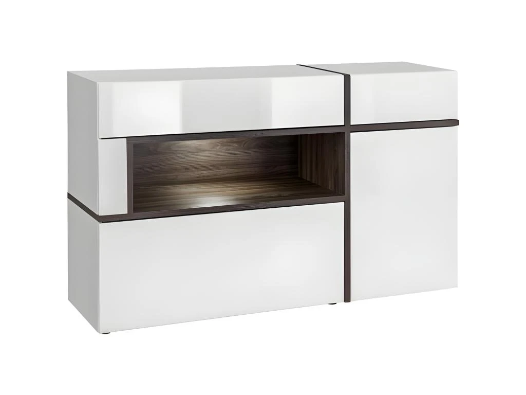 Buffet, Bahut Modèle CRISS + LED. Enfilade Design Et Moderne Pour Votre Salon Ou Salle à Manger. 3 Buffet, Bahut Modèle CRISS + LED. Enfilade Design Et Moderne Pour Votre Salon Ou Salle à Manger.