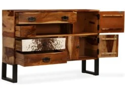 Buffet Bahut Armoire Console Meuble De Rangement Bois Massif De Sesham 115 Cm 4402100 -Mobilia Boutique buffet 8933955