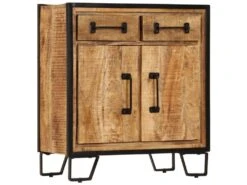 Buffet Bahut Armoire Console Meuble De Rangement 70 Cm Bois De Manguier Massif 4402206