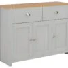 Buffet Bahut Armoire Console Meuble De Rangement Gris 112 Cm 4402264 -Mobilia Boutique buffet 8934793