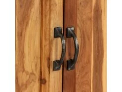 Buffet Bahut Armoire Console Meuble De Rangement Teck Recyclé Et Acier 70 Cm Marron 4402120 -Mobilia Boutique buffet 8935377