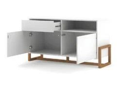 Buffet 1 Tiroir 2 Portes Oslo Blanc - Blanc -Mobilia Boutique buffet 9231551