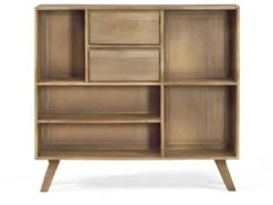 Buffet En Bois 2 Tiroirs 5 Niches Classic - Naturel -Mobilia Boutique buffet 9231661